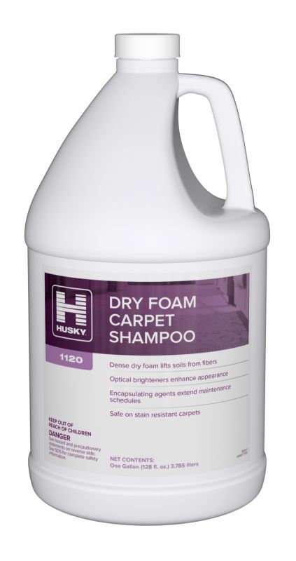Husky 1120 Dry Foam Carpet Shampoo, High Foaming